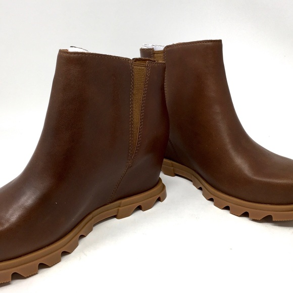 🔴SOLD Sorel Joan Of Arctic Wedge III Zip Boot Waterproof Shoe Hazelnut - Picture 5 of 11